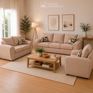 Juego De Living Elegant Detail Houston / 6 Cuerpos