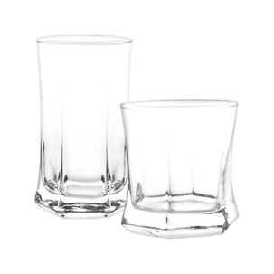 Set De Vasos Cristar Vivaldi / 12 Piezas / Vasos Altos 332cc - Bajos 250cc