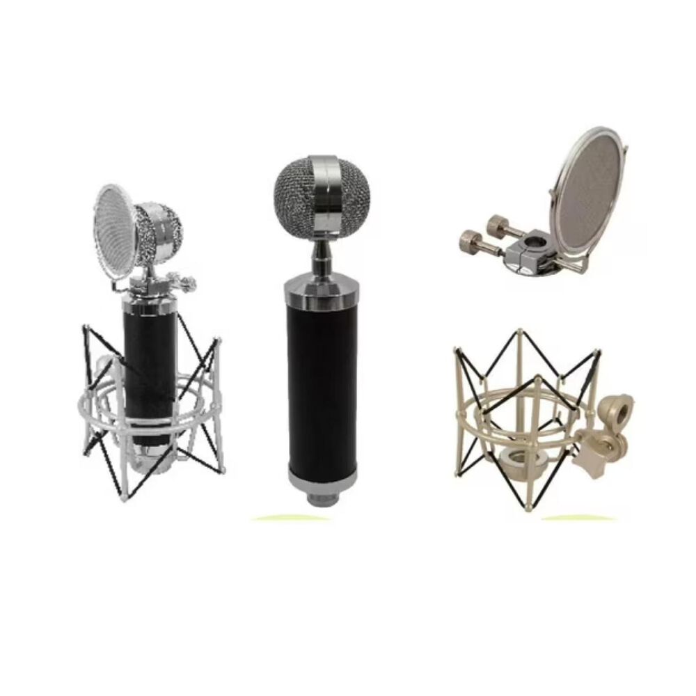 Kit Microfono Estudio Antipop Soporte Metalico image number 4.0