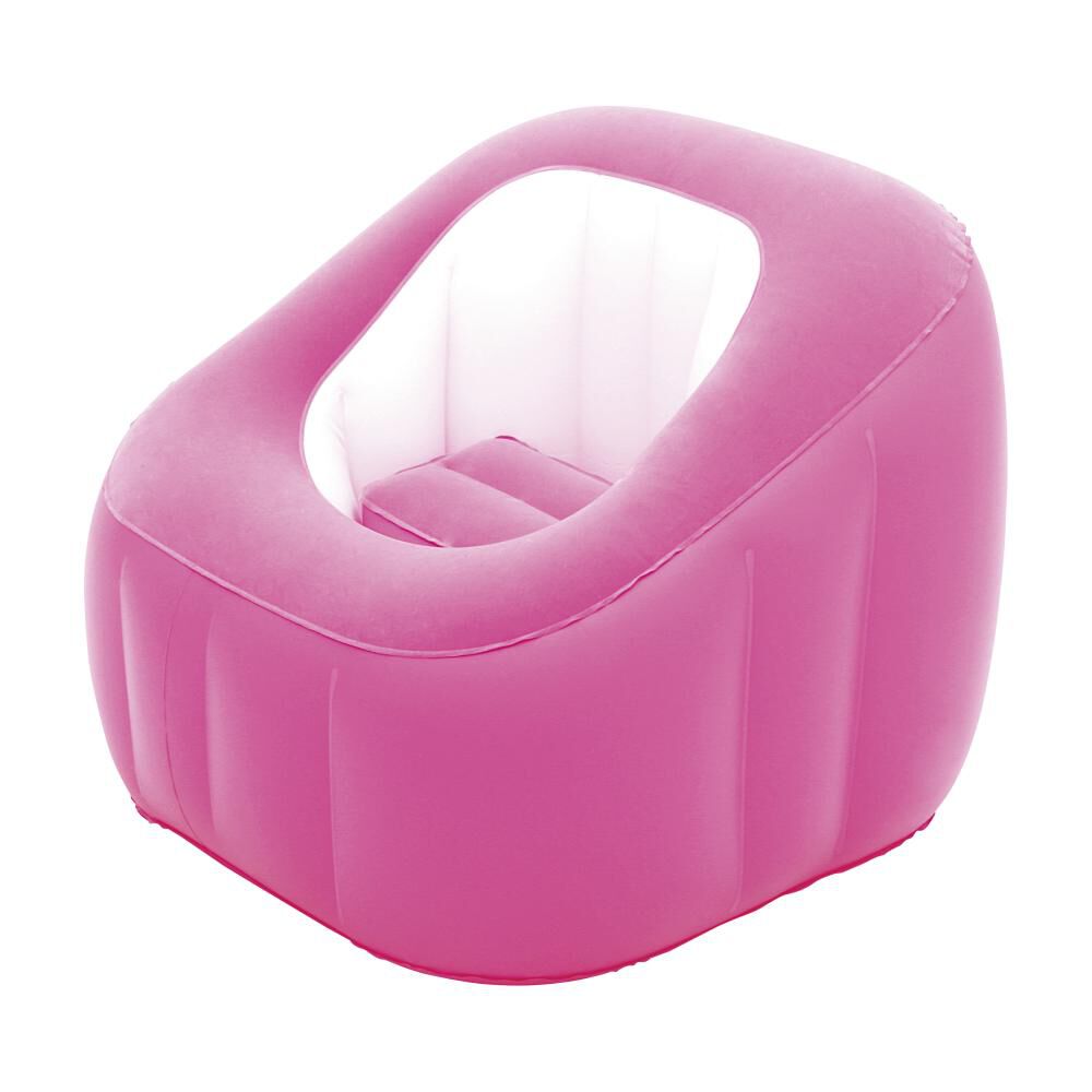 Sillón Inflable Bestway Comfi Cube Rosado / 1 Persona image number 0.0