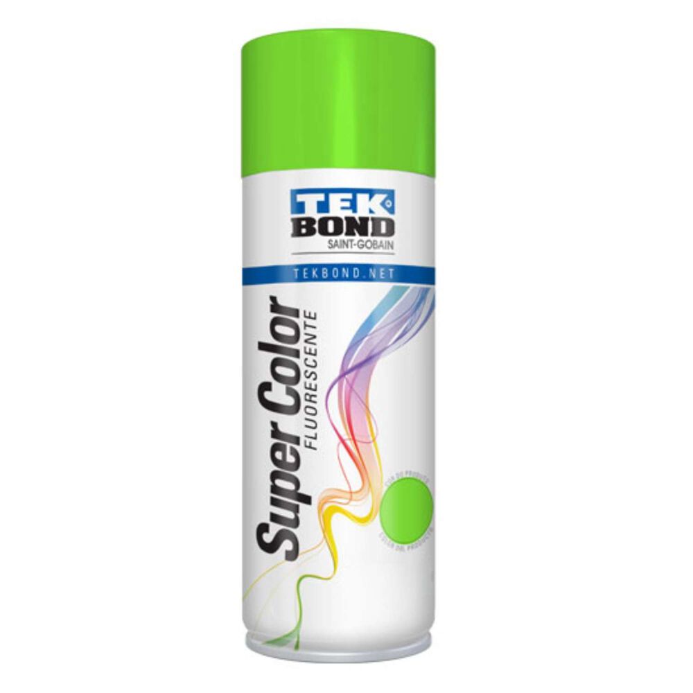 Pintura Spray 400ml Fluorescente Verde - Tekbond image number 0.0