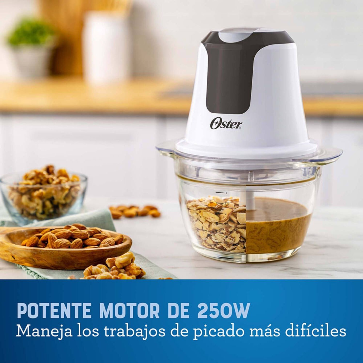 Mini Picadora Oster 3 Tazas Con Taz&oacute;n De Vidrio Fpstfp3340 Versi&oacute;n 2026 image number 4.0