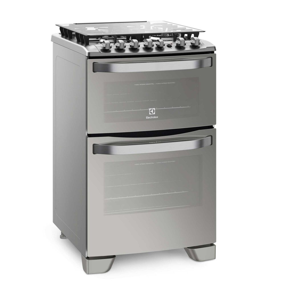 Cocina A Gas 4 Platos Doble Horno Triple Llama 56dxa Inox image number 5.0