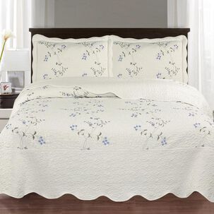 Quilt Andes Bordado Toronto Azul