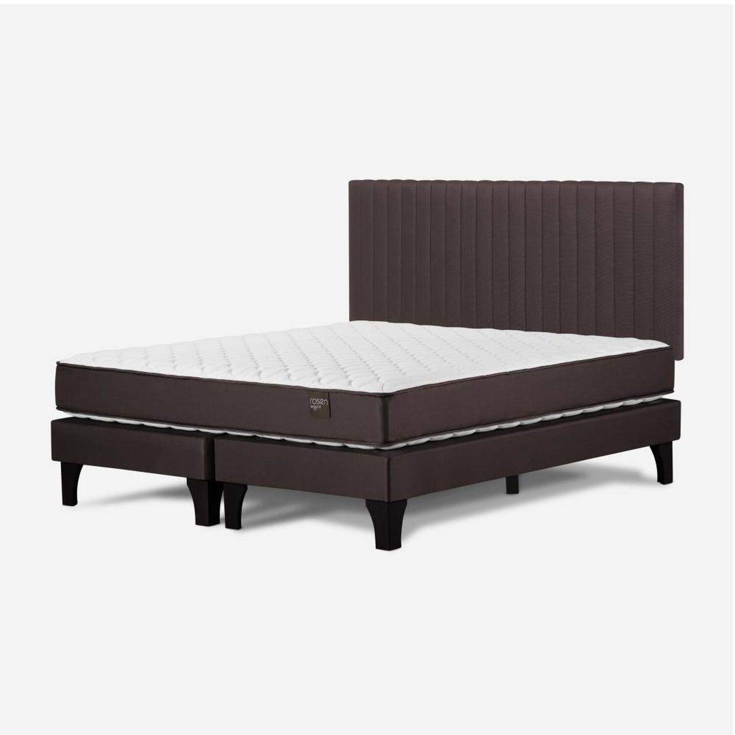 Cama Europea Rosen New Ergo T / 2 Plazas / Base Dividida + Respaldo image number 2.0