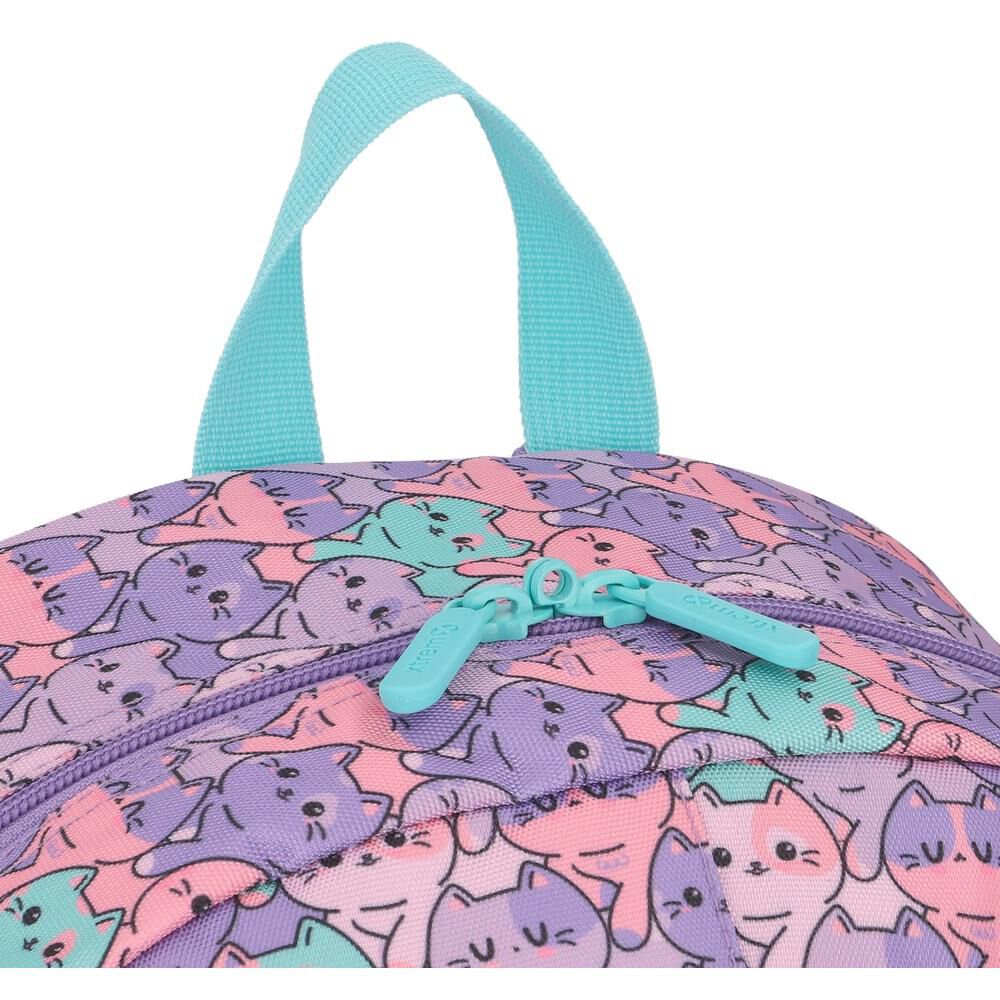 Mochila Xtrem Logan 6xt Gatos Lila image number 7.0