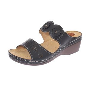 Sandalia Confort Negro Modelo Italiano Art. 5ask73323black