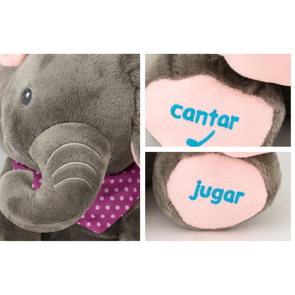 Peluche Interactivo Animado Musica + Juego Elefante Bebe image number 15.0