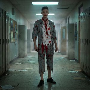 Disfraz Cosplay Zombie Adulto Escolar