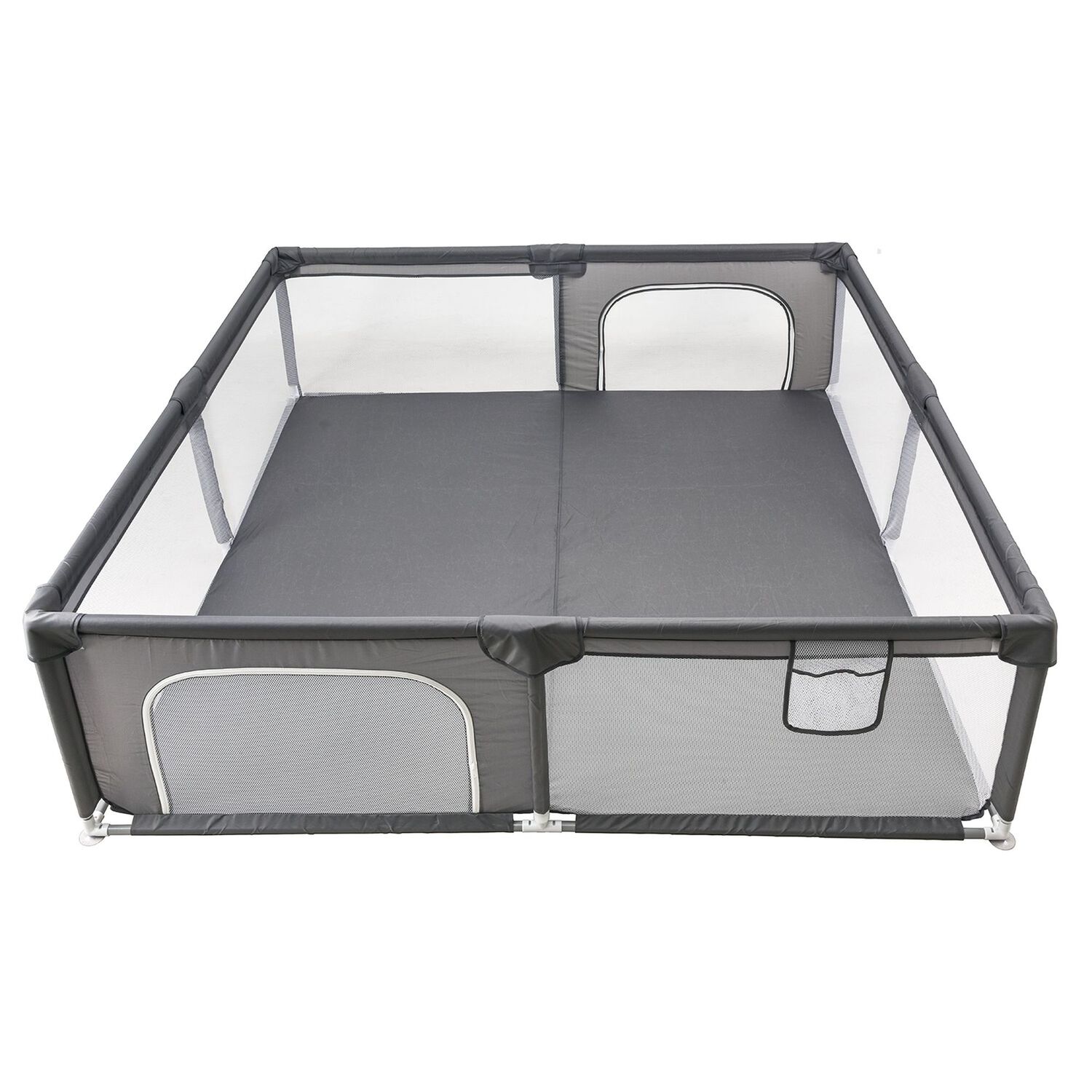 Corral De Juego Infantil Beb&eacute;s Playpen 2x2m Gris Bebesit image number 0.0