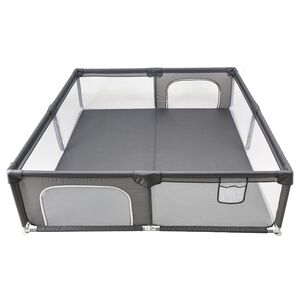 Corral De Juego Infantil Beb&eacute;s Playpen 2x2m Gris Bebesit