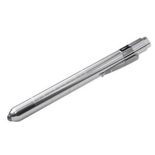 Linterna Tipo Lapiz Regla Led Metal Aluminio De Bolsillo Para Ojos