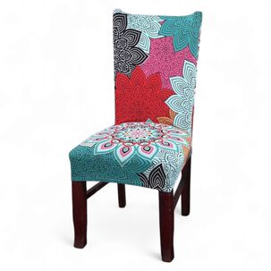 Pack 6 Fundas Para Sillas Colores Lisos Adaptable Comedor - Multicolor