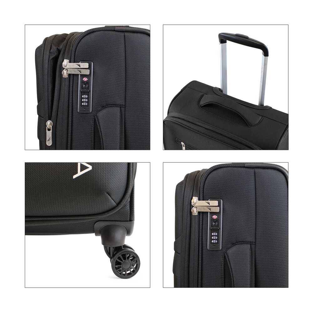 Set De 3 Maletas De Tela S+m+l Nautica Munich Negra image number 1.0