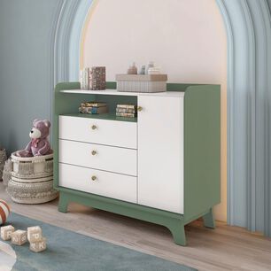 C&oacute;moda Roca Infantil Modular / 1 Puerta / 3 Cajones