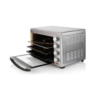 Horno El&eacute;ctrico Thomas Th62i 60 Litros 2200w Horno De Mesa Sobremesa Con Grill Convecci&oacute;n Y Spiedo Acero Inoxidable Timer 60 Minutos Doble Bandeja Pla