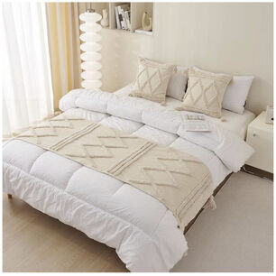 Set Piecera Boho 60 X 200 + 2 Fundas De Cojin B04