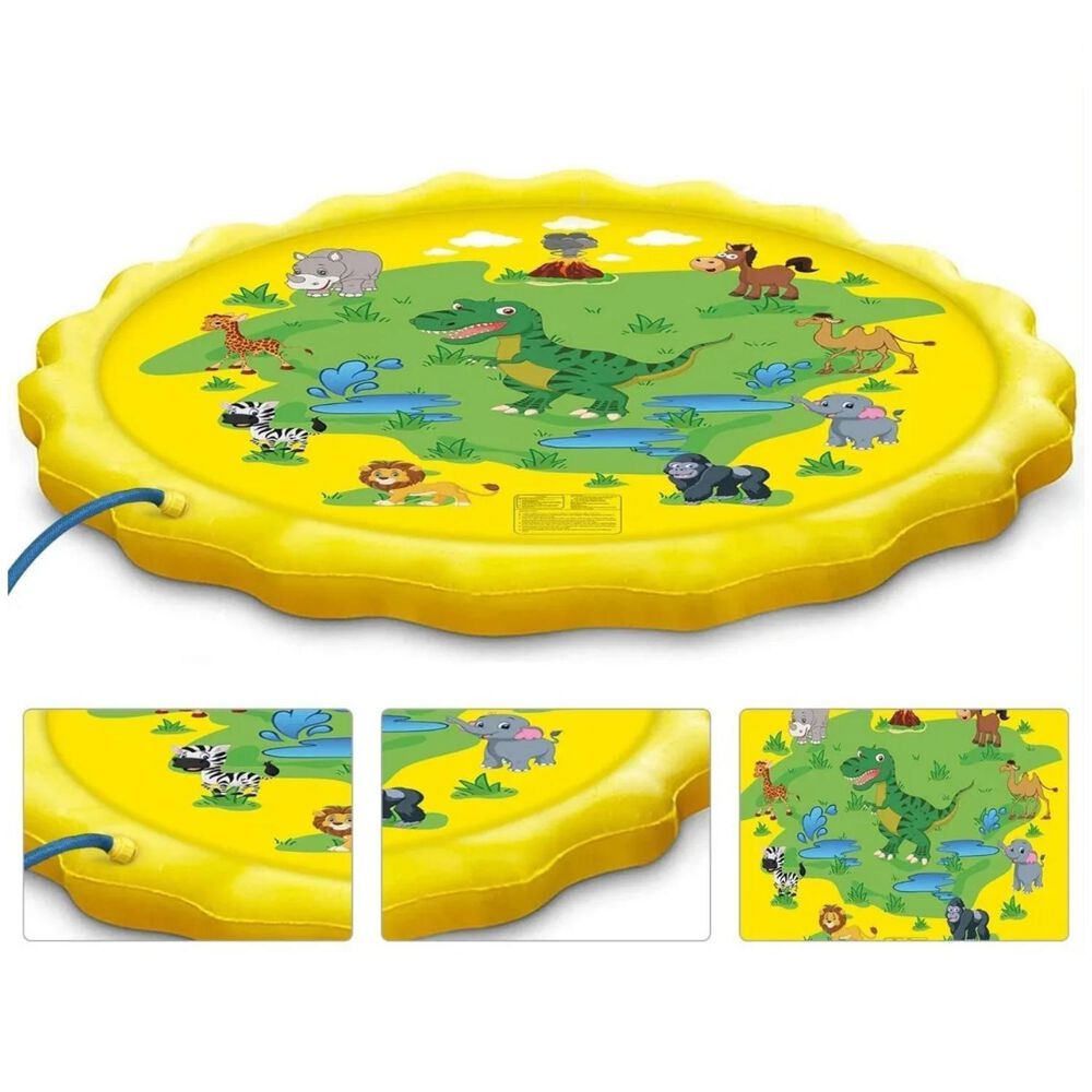 Piscina Alfombra Infantil Regadera Agua 150 Cm Amarillo image number 5.0