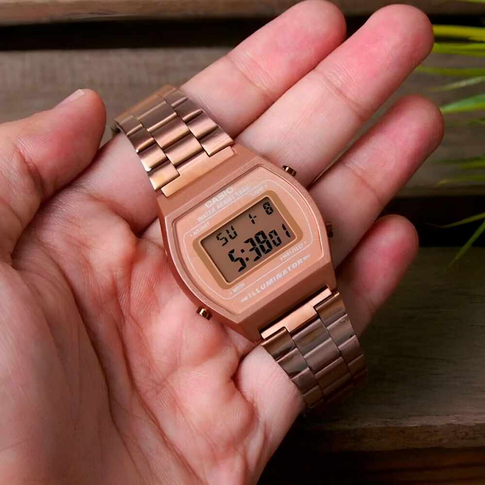 Reloj Digital Casio Oro Rosa Mujer B640wmr-5adf image number 5.0