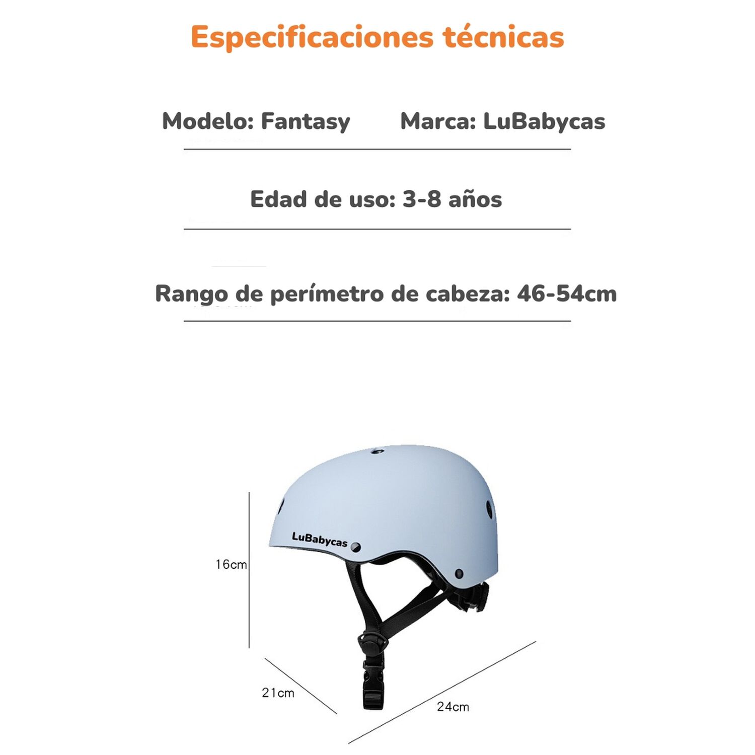 Casco Infantil Bicicleta Regulable Fantasy Rosado Lubabycas image number 2.0