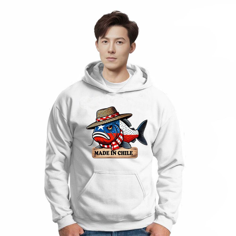 Poleron Flokitextiles Fish Sport image number 0.0
