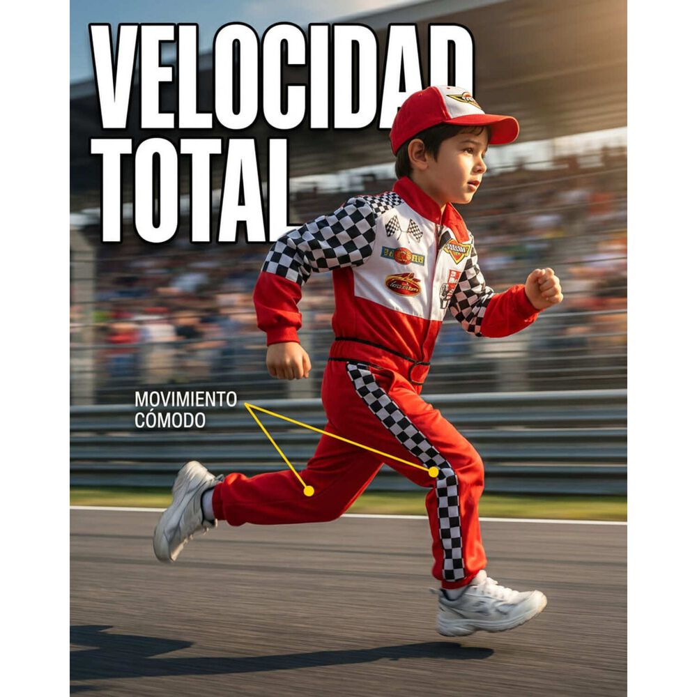 Disfraz Infantil Formula 1 Piloto image number 6.0