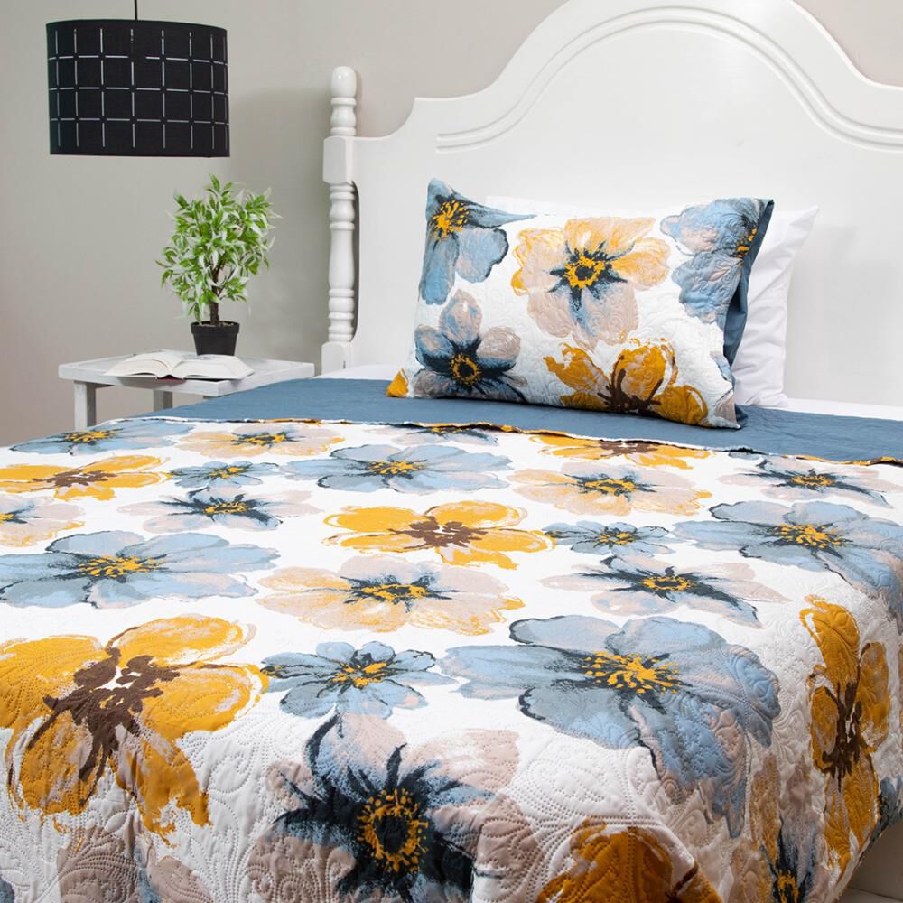 Quilt Doral Flores / 1.5 Plazas image number 2.0