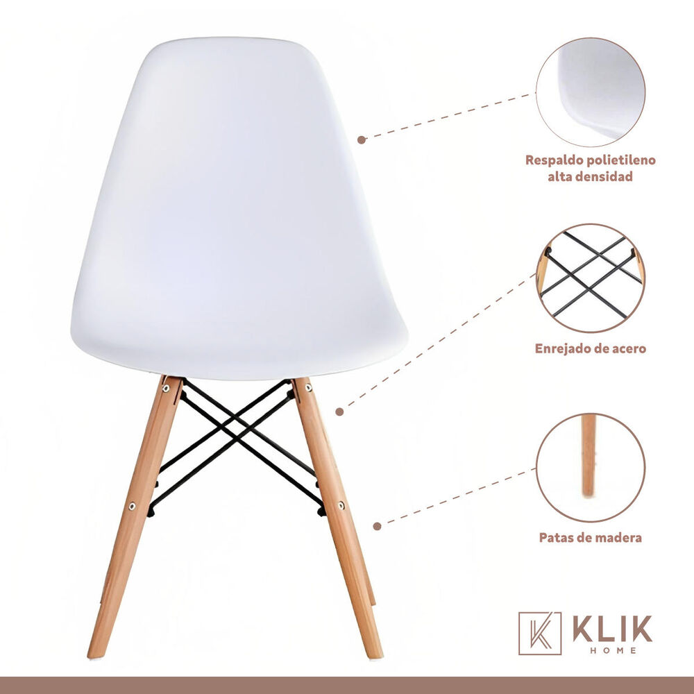 Silla Eames - Blanca image number 2.0