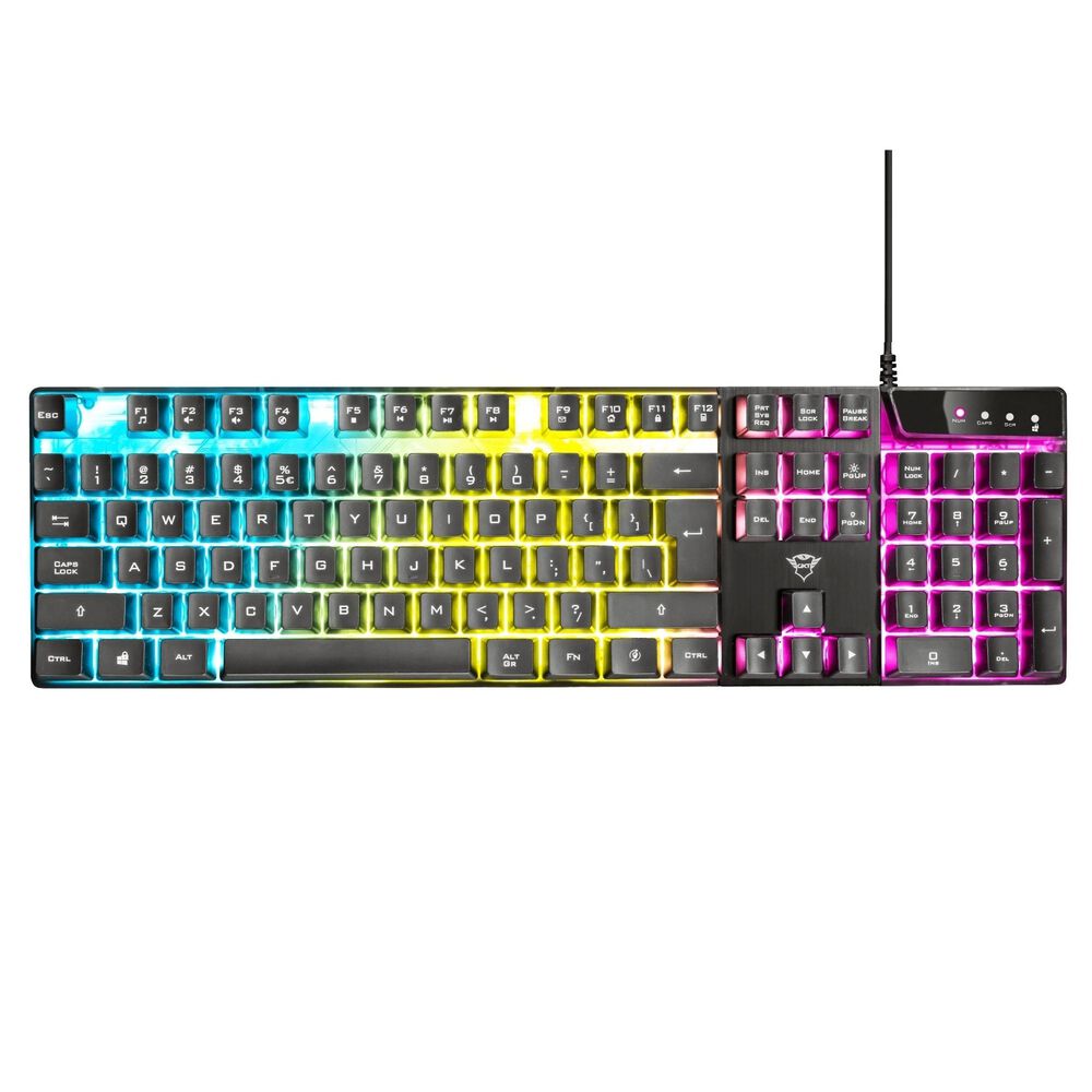 Teclado Gamer Trust Azor Gxt 835 Rgb Full Anti Ghosting image number 1.0