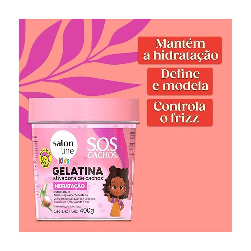 Sos Cachos Gel Hidratacion Kids 400 G Salon Line image number 2.0