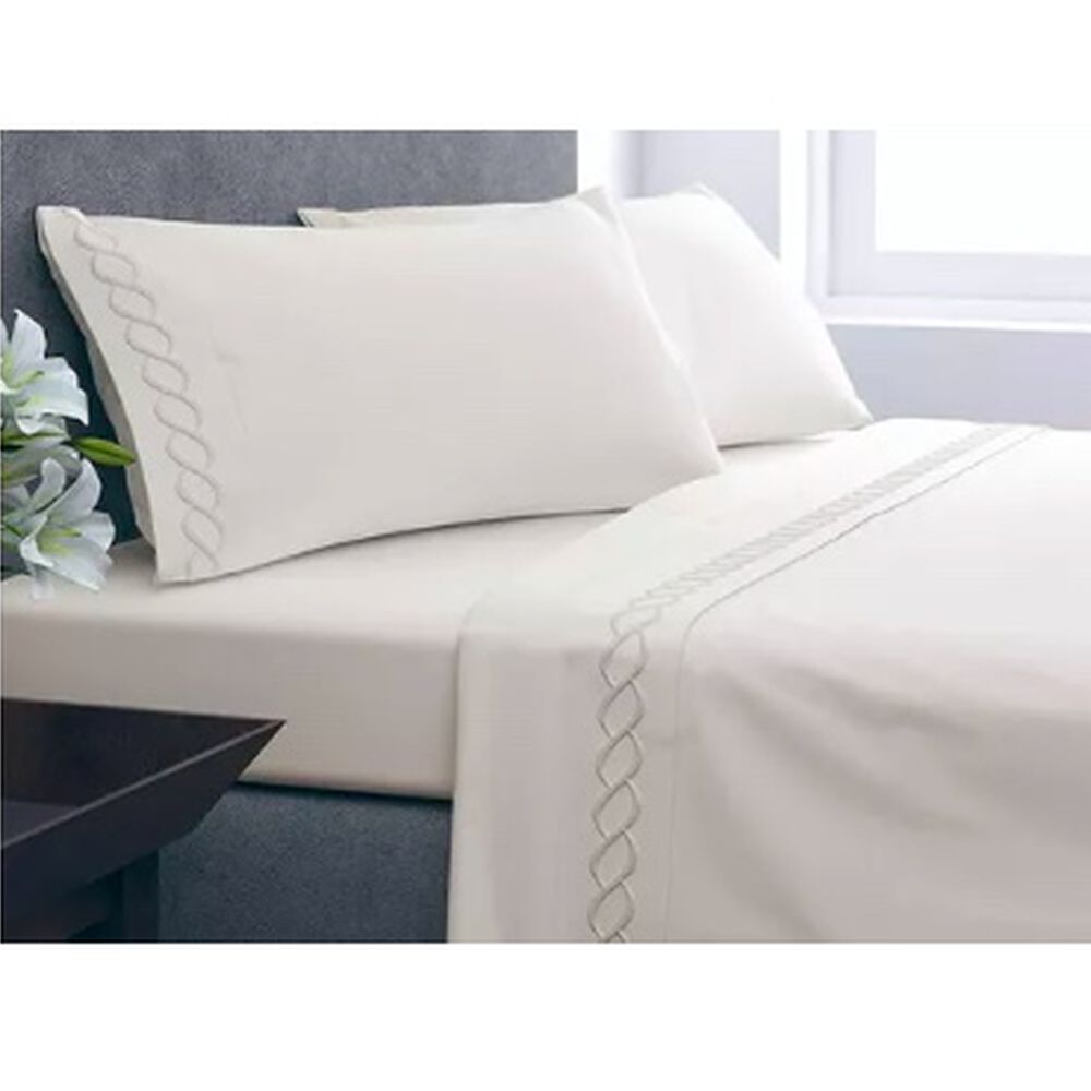 Juego De Sabanas 2.5 Plazas 210 Hilos Bordadas image number 0.0