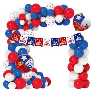 Set Globos Viva Chile Fiestas Patrias Decoraci&oacute;n
