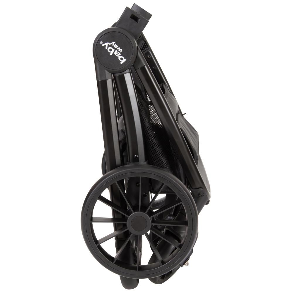 Coche Travel System Baby Way 3 En 1 Fucsia Con Base image number 4.0