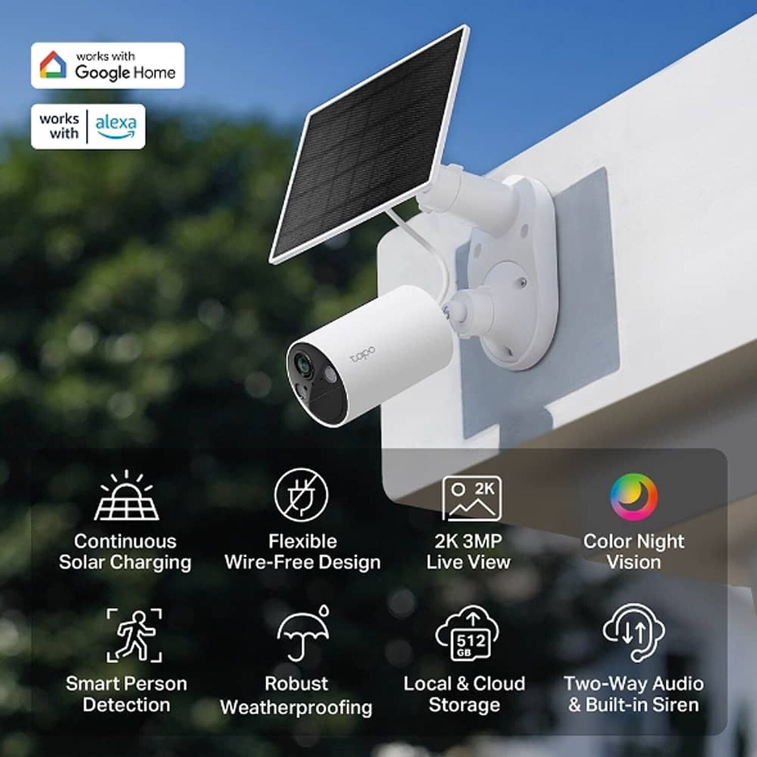 Kit De C&aacute;mara De Seguridad Tp-link Tapo C410 Wi-fi 2k Con Bater&iacute;a Y Panel Solar Ip65 image number 3.0