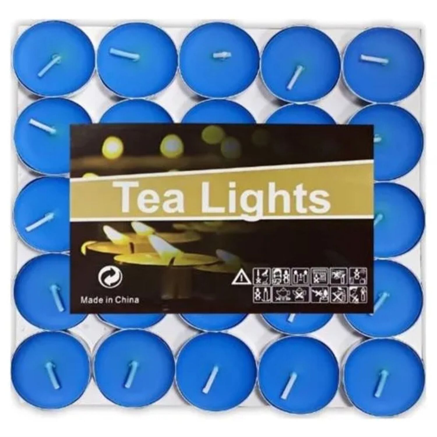Pack 50 Velas Azules image number 0.0