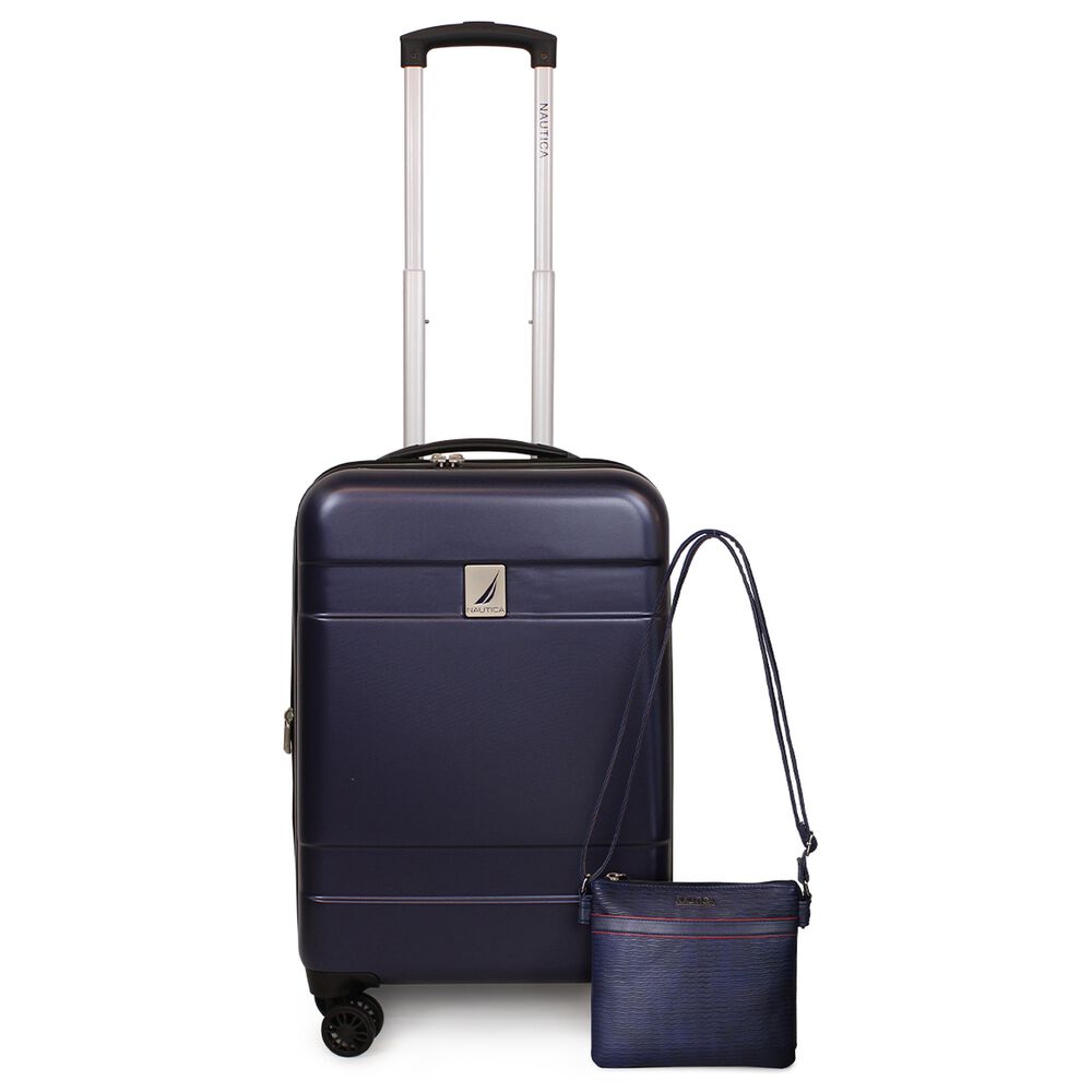 Pack Maleta Cabina Bora 10kg + Cartera Leeway Azul Nautica image number 0.0