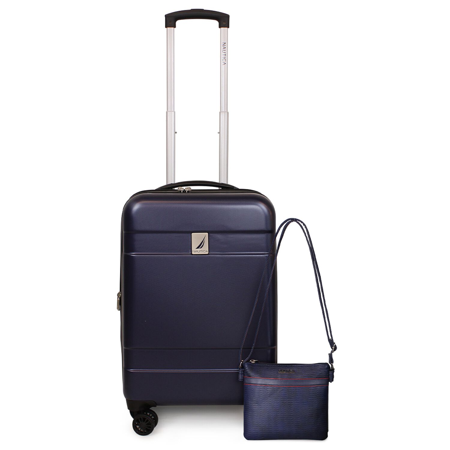 Pack Maleta Cabina Bora 10kg + Cartera Leeway Azul Nautica image number 0.0