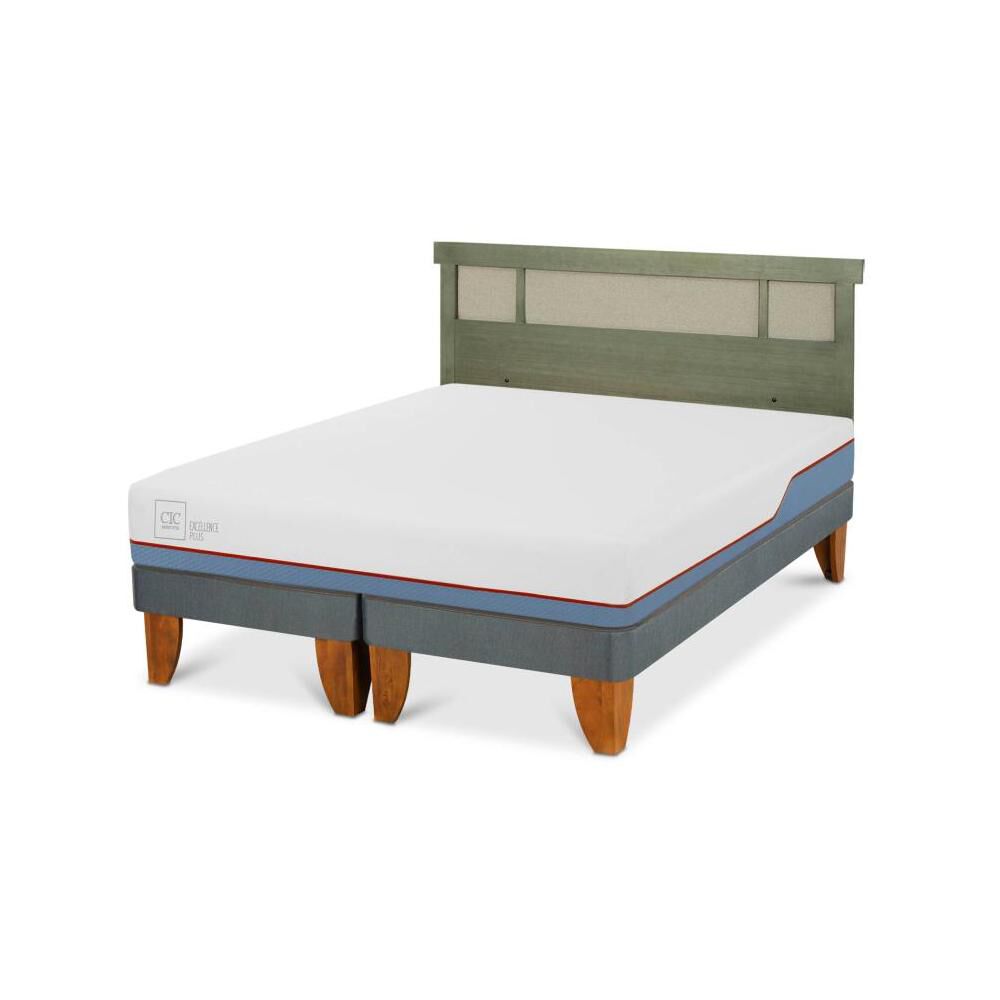 Cama Europea Cic Excellence Plus / 2 Plazas / Base Dividida + Respaldo image number 3.0