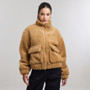 Chaqueta Chiporro Bolsillo Tapeta Cuello Alto Mujer Freedom