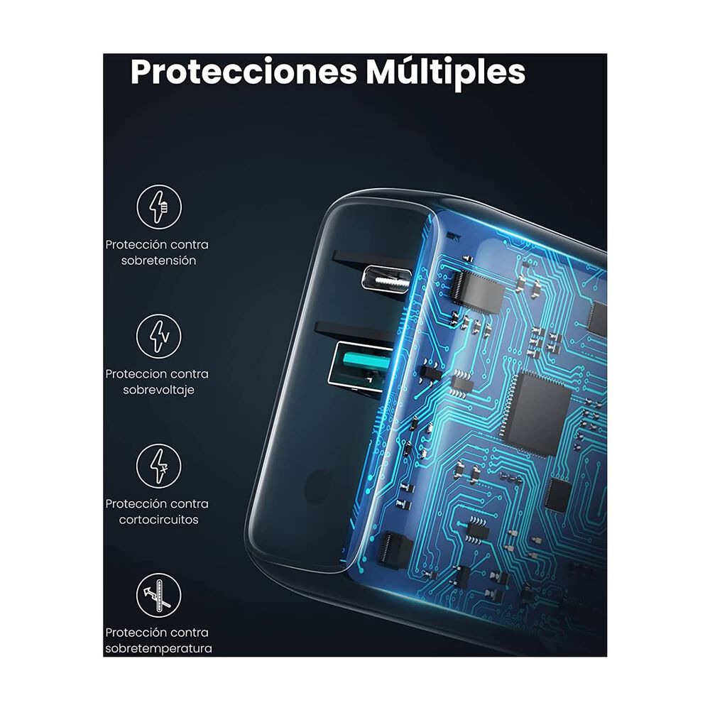 Cargador Pared Usb C Ultra R&aacute;pido 36w Power Delivery + Usb image number 4.0