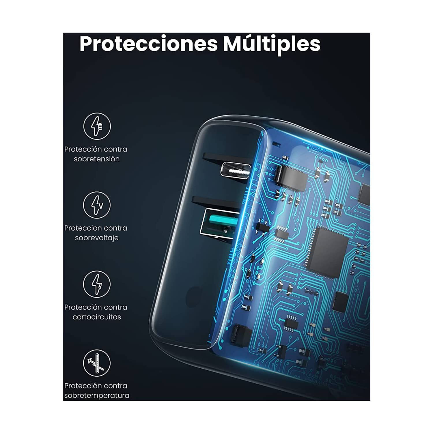 Cargador Pared Usb C Ultra R&aacute;pido 36w Power Delivery + Usb image number 4.0