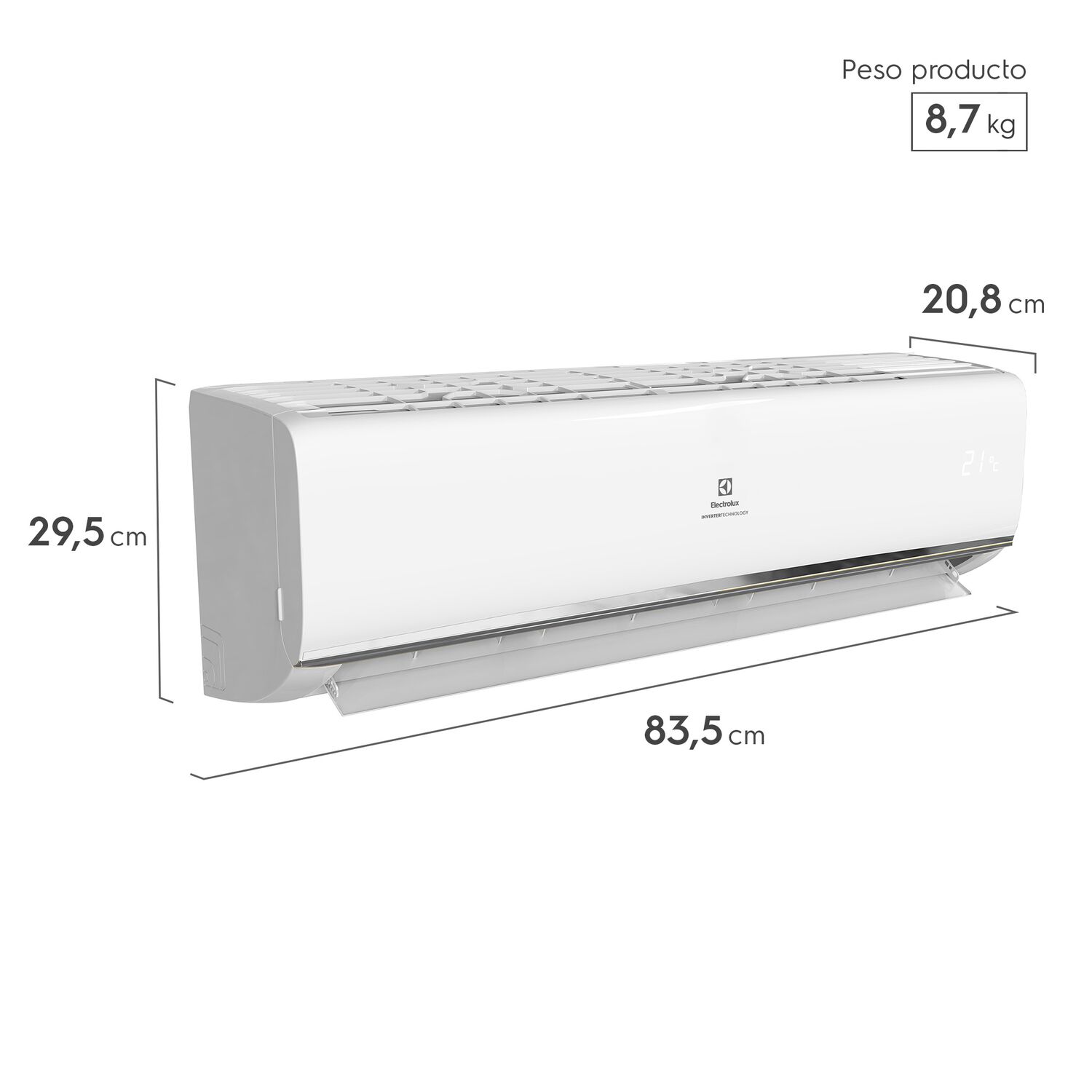 Aire Acondicionado Efficient Inverter 12000 Btu - Electrolux image number 2.0