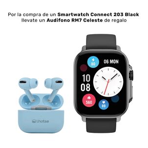 Pack Smartwatch Connect S03 Black+ Audífono Rm7 Blue Lhotse