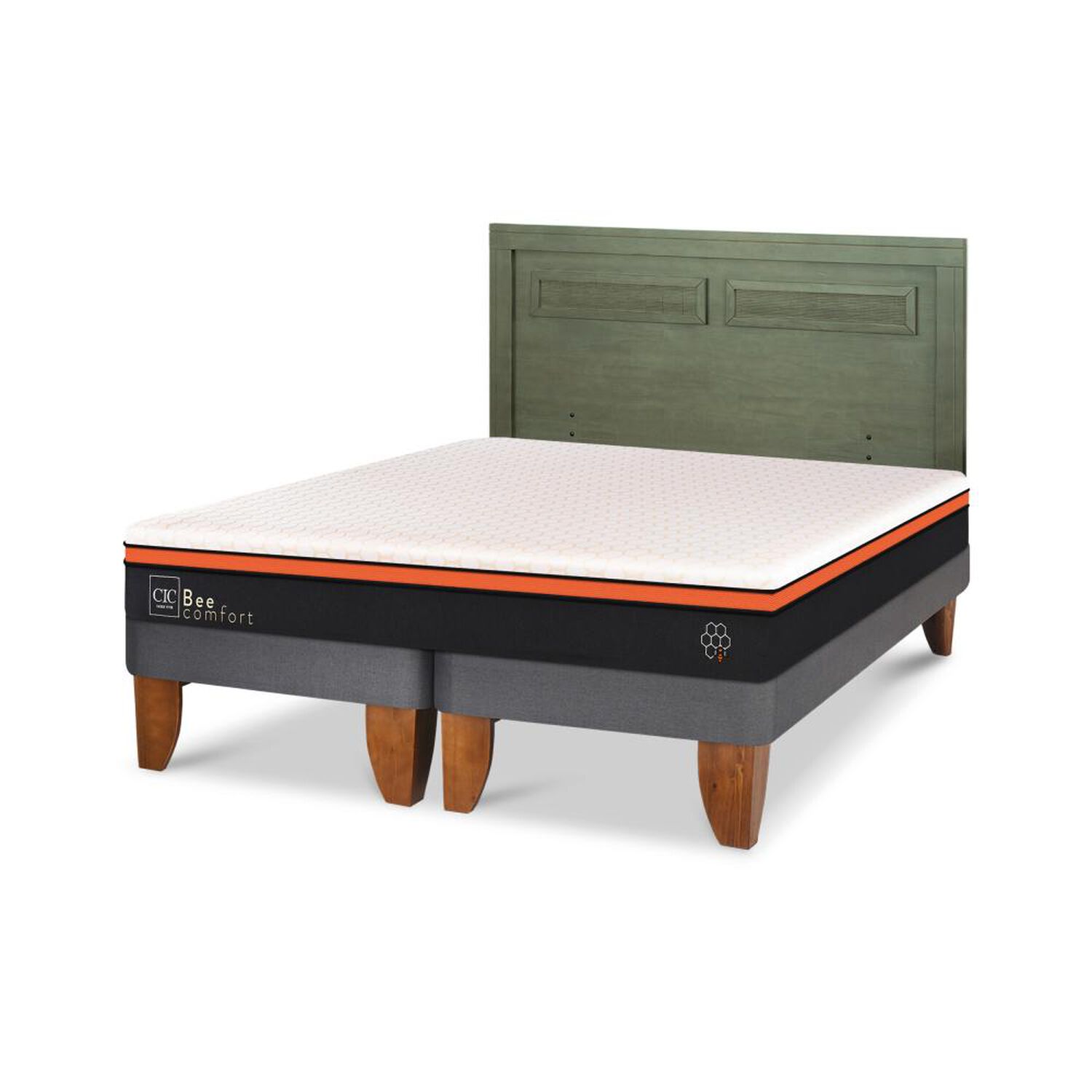 Cama Europea Cic Beecomfort / King / Base Dividida + Respaldo image number 5.0
