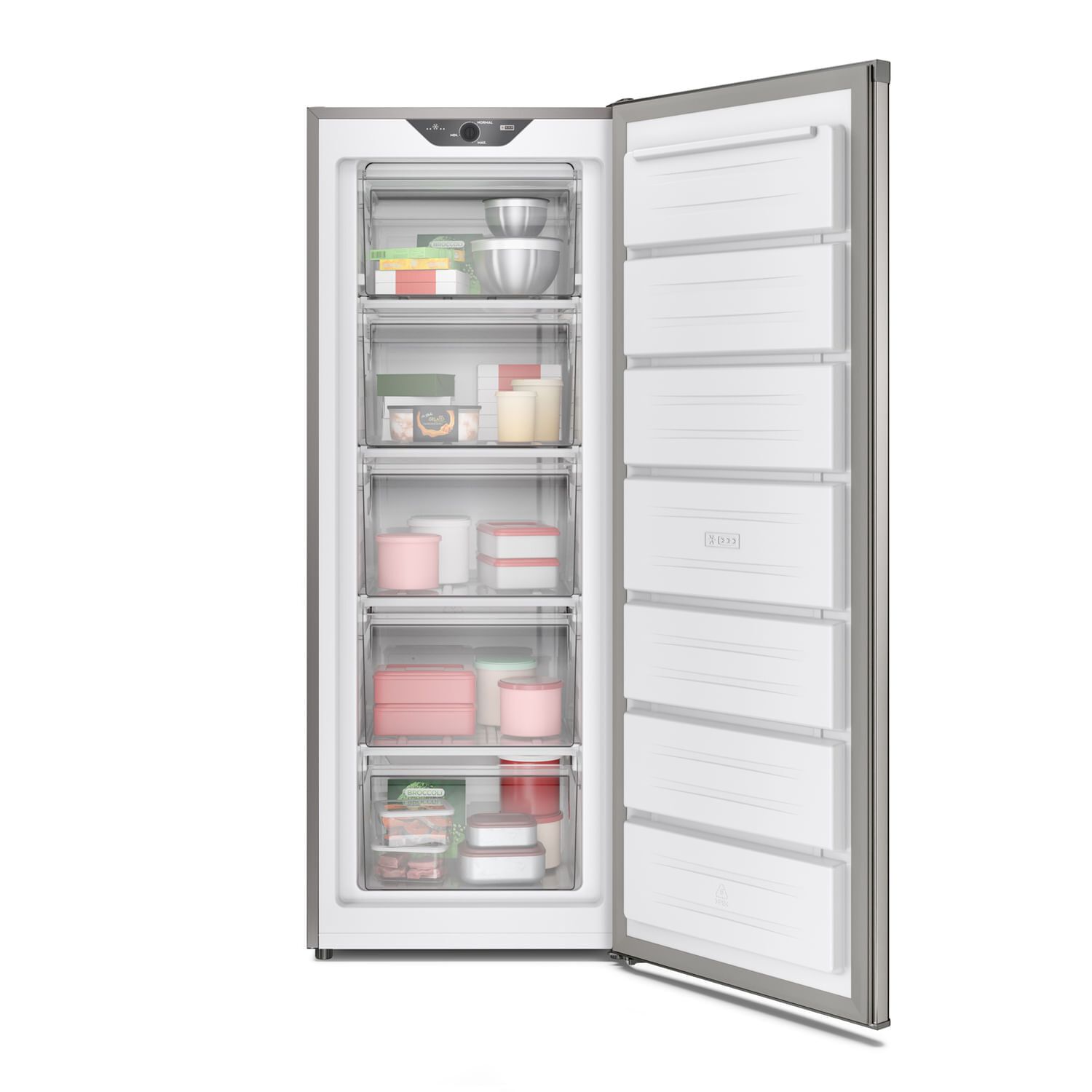Freezer M265v Inox 168l Vertical Mademsa image number 5.0