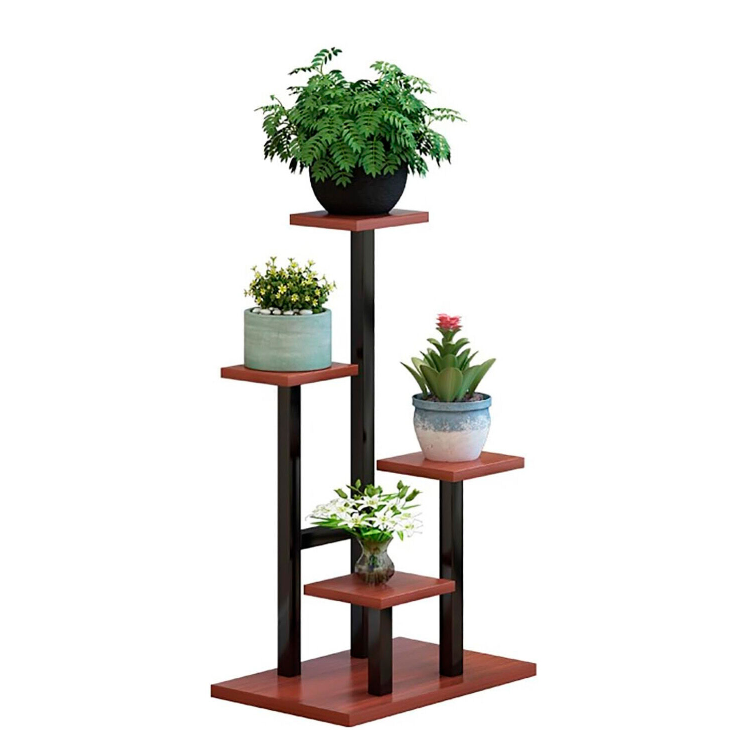 Estante Para Plantas De Madera Soporte Decorativo Multiuso image number 0.0
