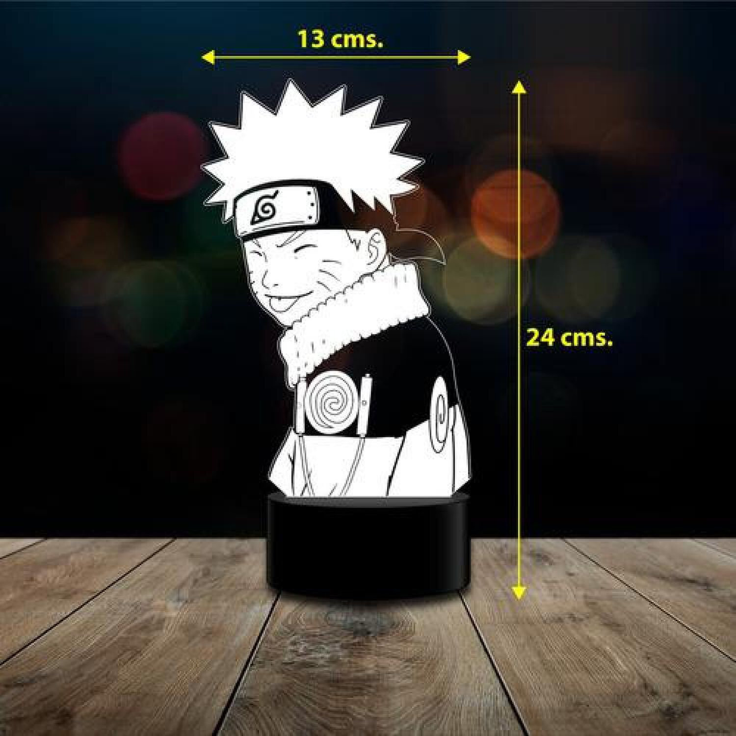 L&aacute;mpara 3d Naruto Modelo 2 C/ Remoto image number 2.0