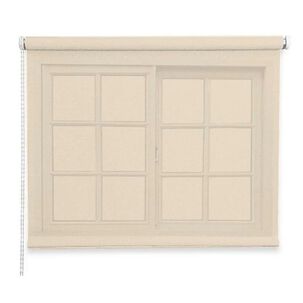 Cortina Roller Rustica Deluxe 80x160 Cm Beige