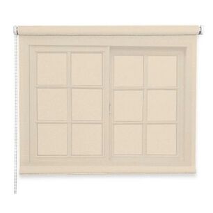 Cortina Roller Rustica Deluxe 80x160 Cm Beige