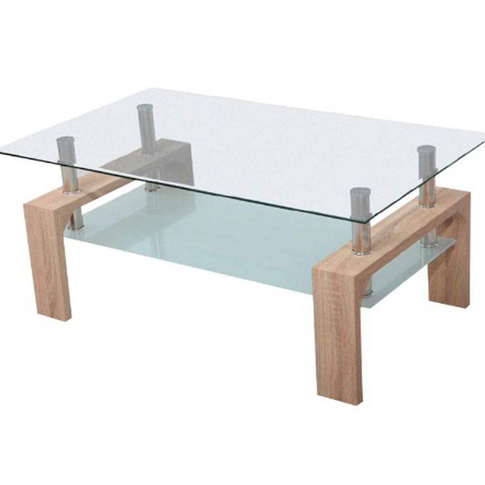 Mesa De Centro Rectangular De Vidrio - Natural image number 0.0